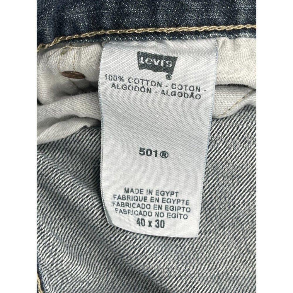 Levi's 501 Button Fly Men's Red Tab 5 Pocket Denim Jeans Straight Leg Size 40X30 - Picture 6 of 10